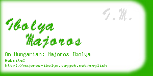 ibolya majoros business card